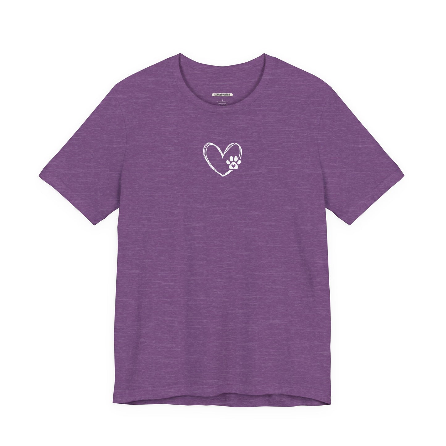 Heart Animal Paw Graphic T-Shirt