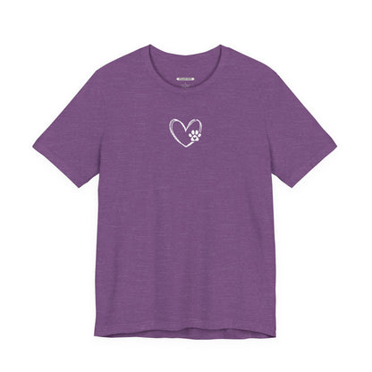 Heart Animal Paw Graphic T-Shirt