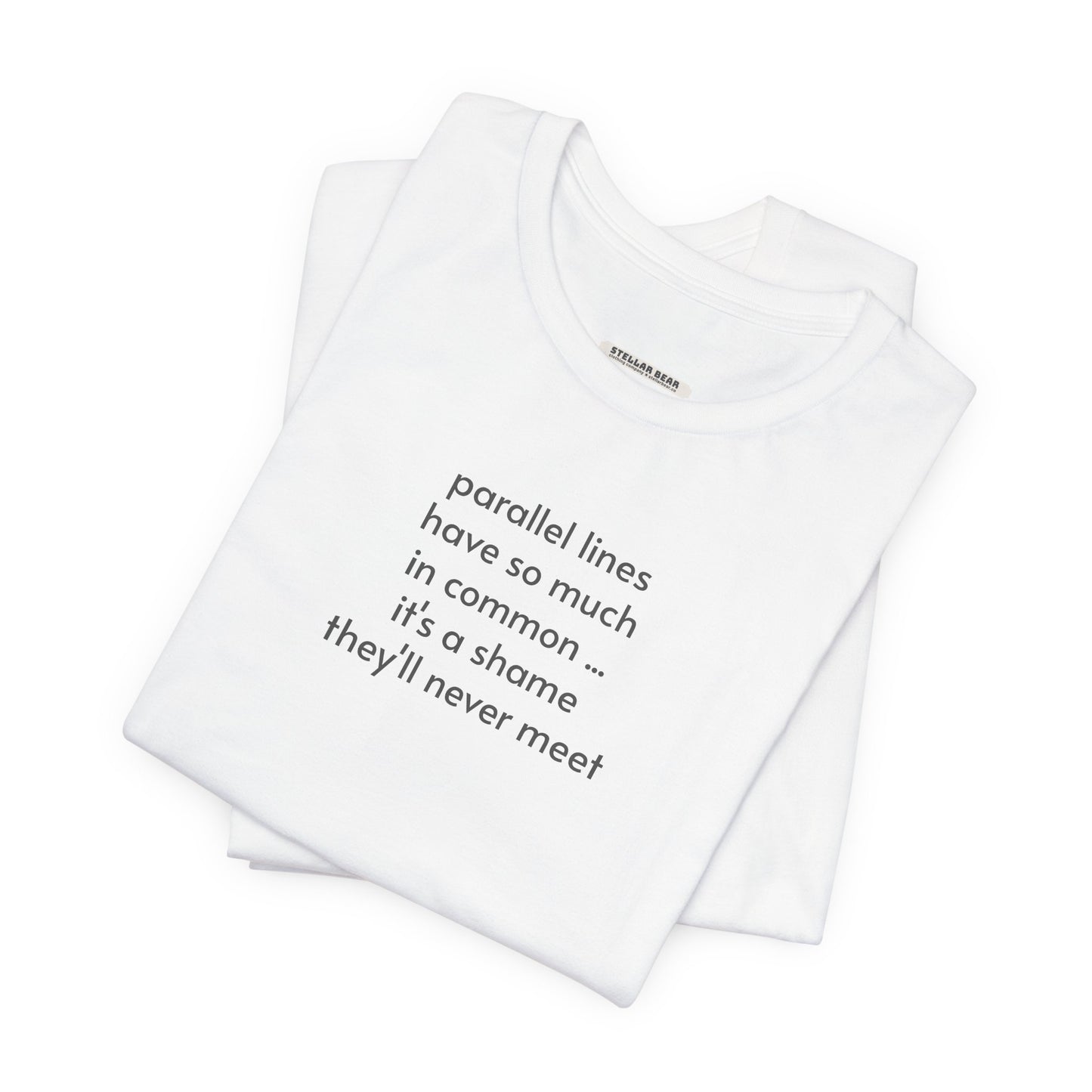 Parallel Lines Minimalist Style T-Shirt