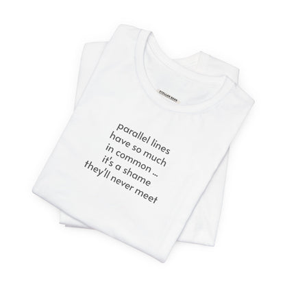 Parallel Lines Minimalist Style T-Shirt