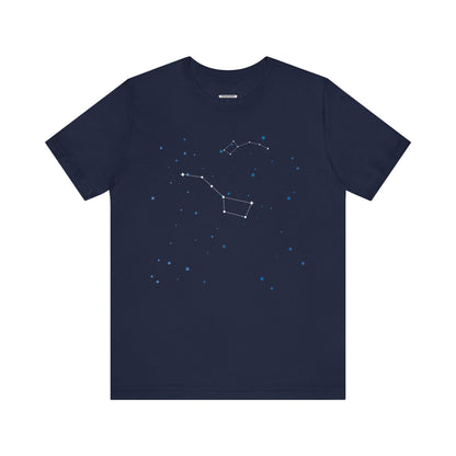 Big Dipper & Little Dipper Asterisms Constellation Graphic T-Shirt