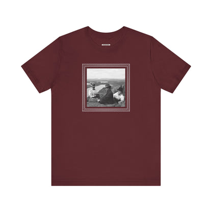 Friends on a Hill with a Camera 1899 Vintage Graphic T-Shirt
