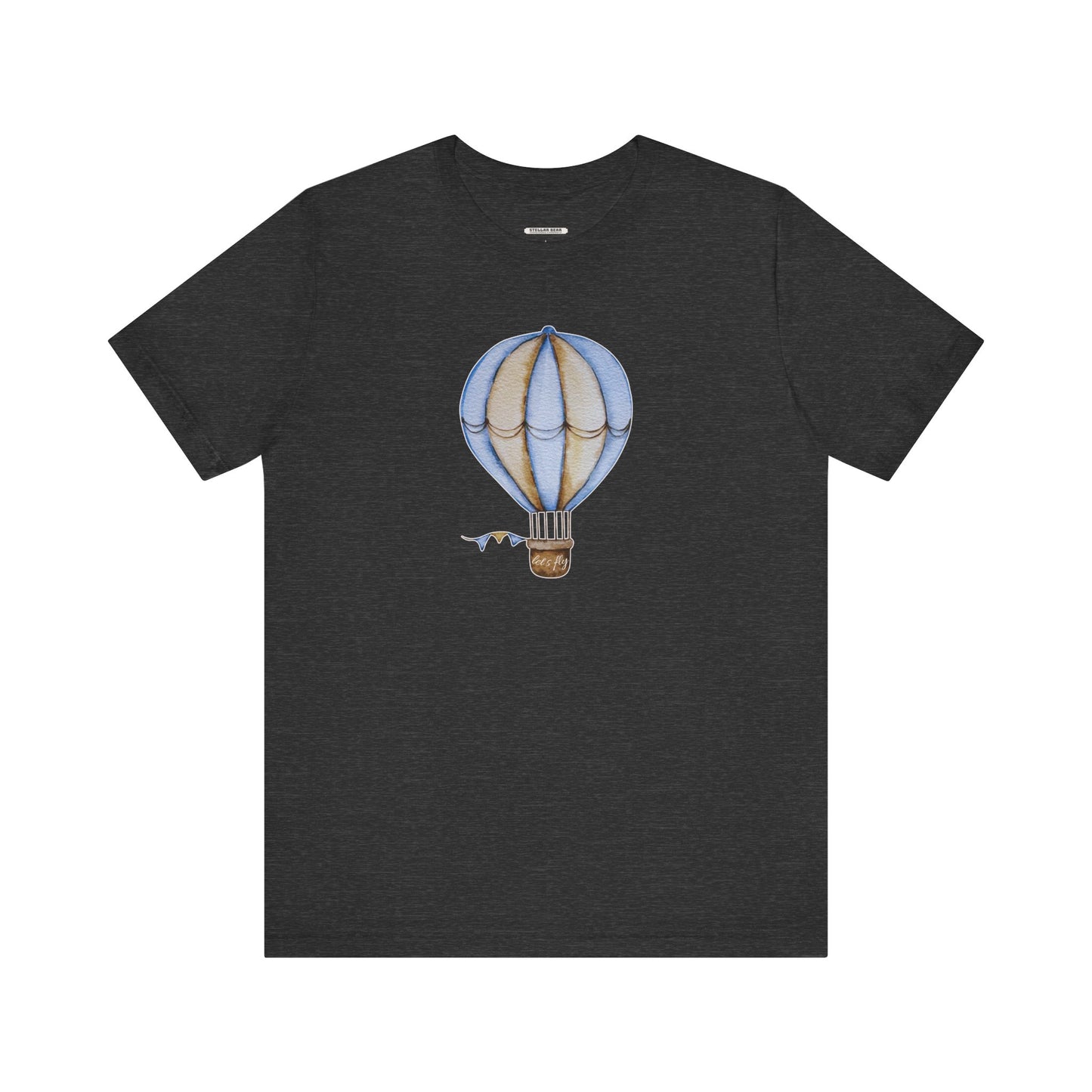 Hot Air Balloon Let's Fly Old-Style Vintage Objects Graphic T-Shirt