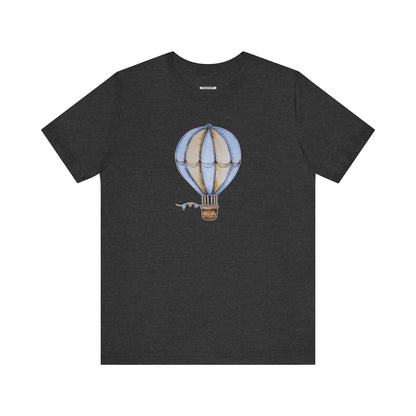 Hot Air Balloon Let's Fly Old-Style Vintage Objects Graphic T-Shirt