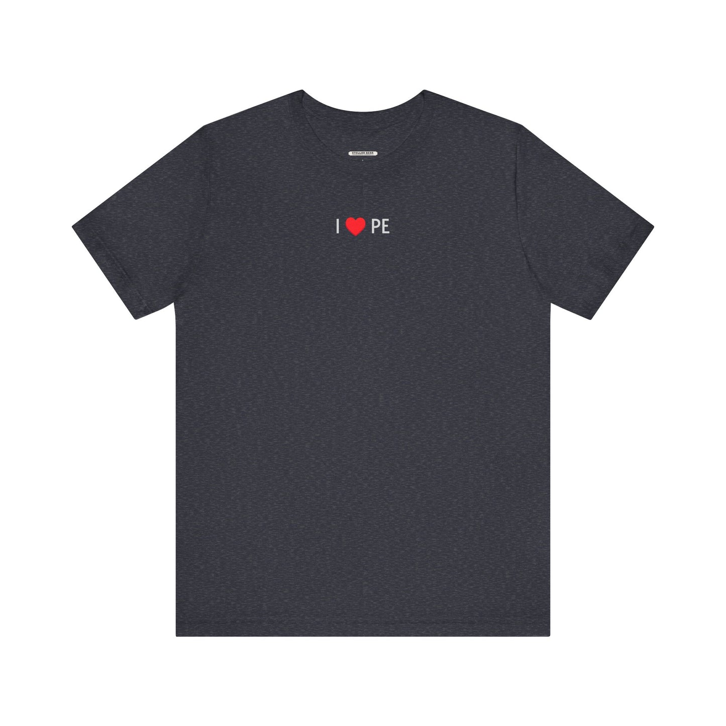 I Love PE Minimalist Style T-Shirt