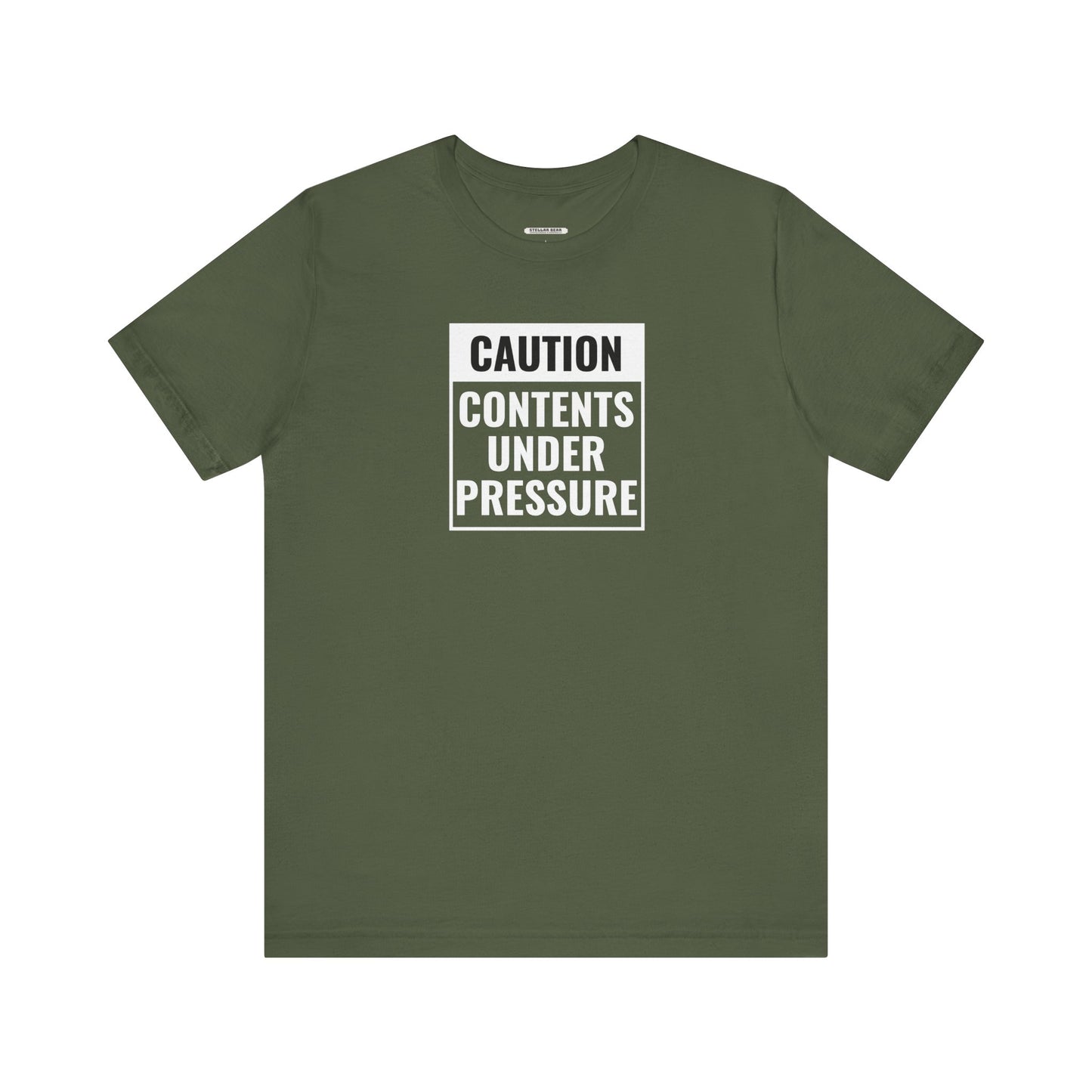 Caution, Contents Under Pressure Graphic T-Shirt