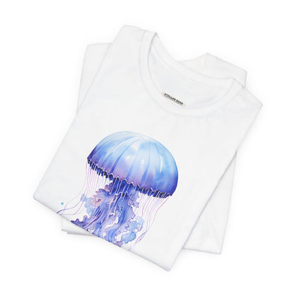 Jellyfish Lavender Blue Graphic T-Shirt