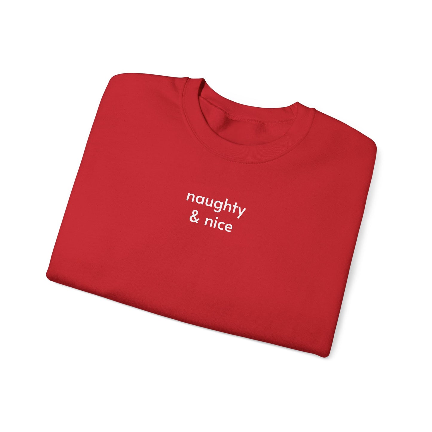 Naughty & Nice Minimalist Style Sweatshirt