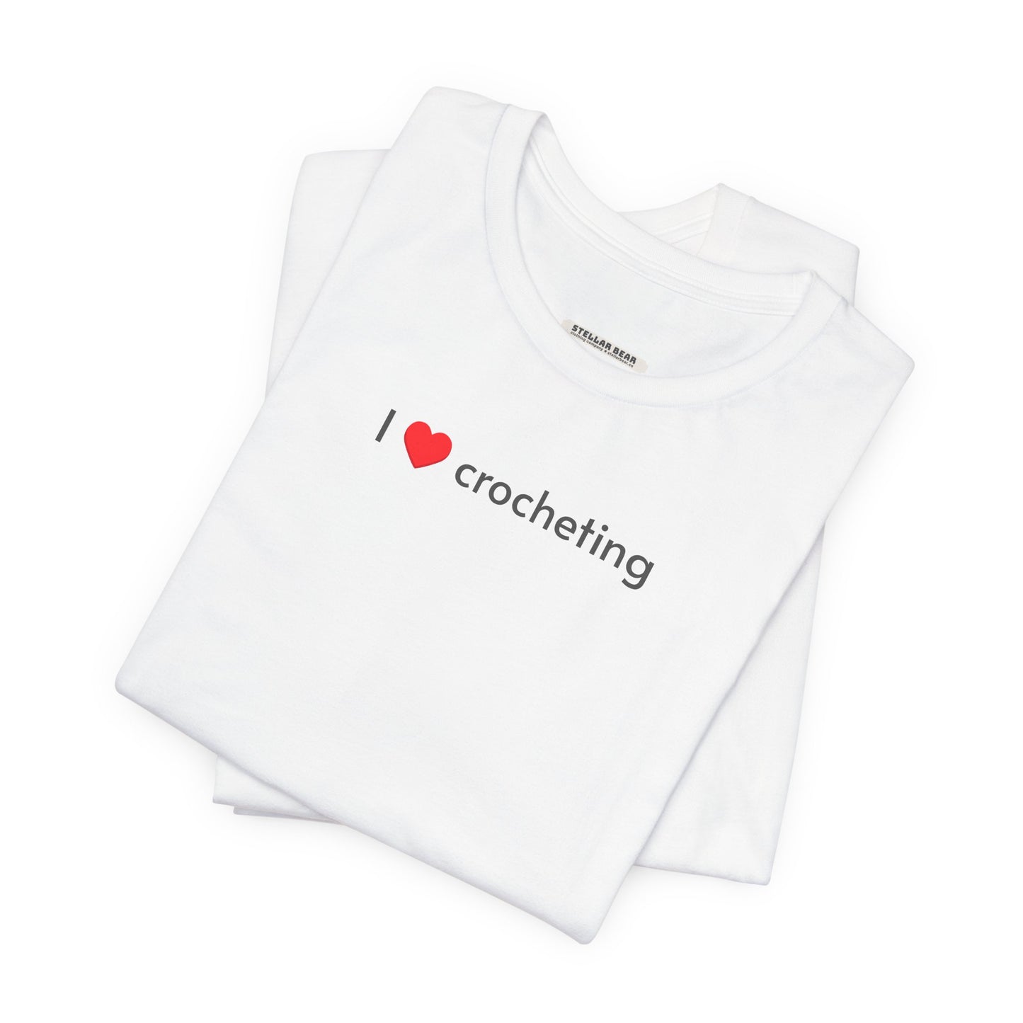 I Love Crocheting Minimalist Style T-Shirt
