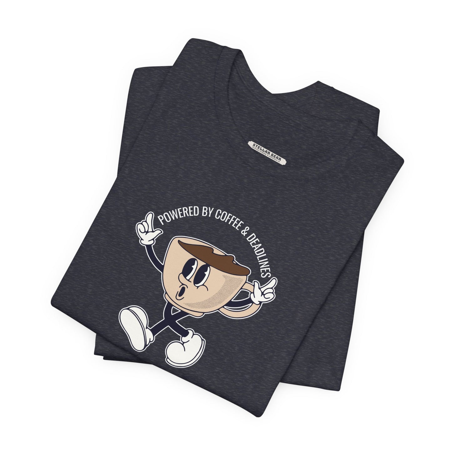 Powered by Coffee and Deadlines Graphic T-Shirt