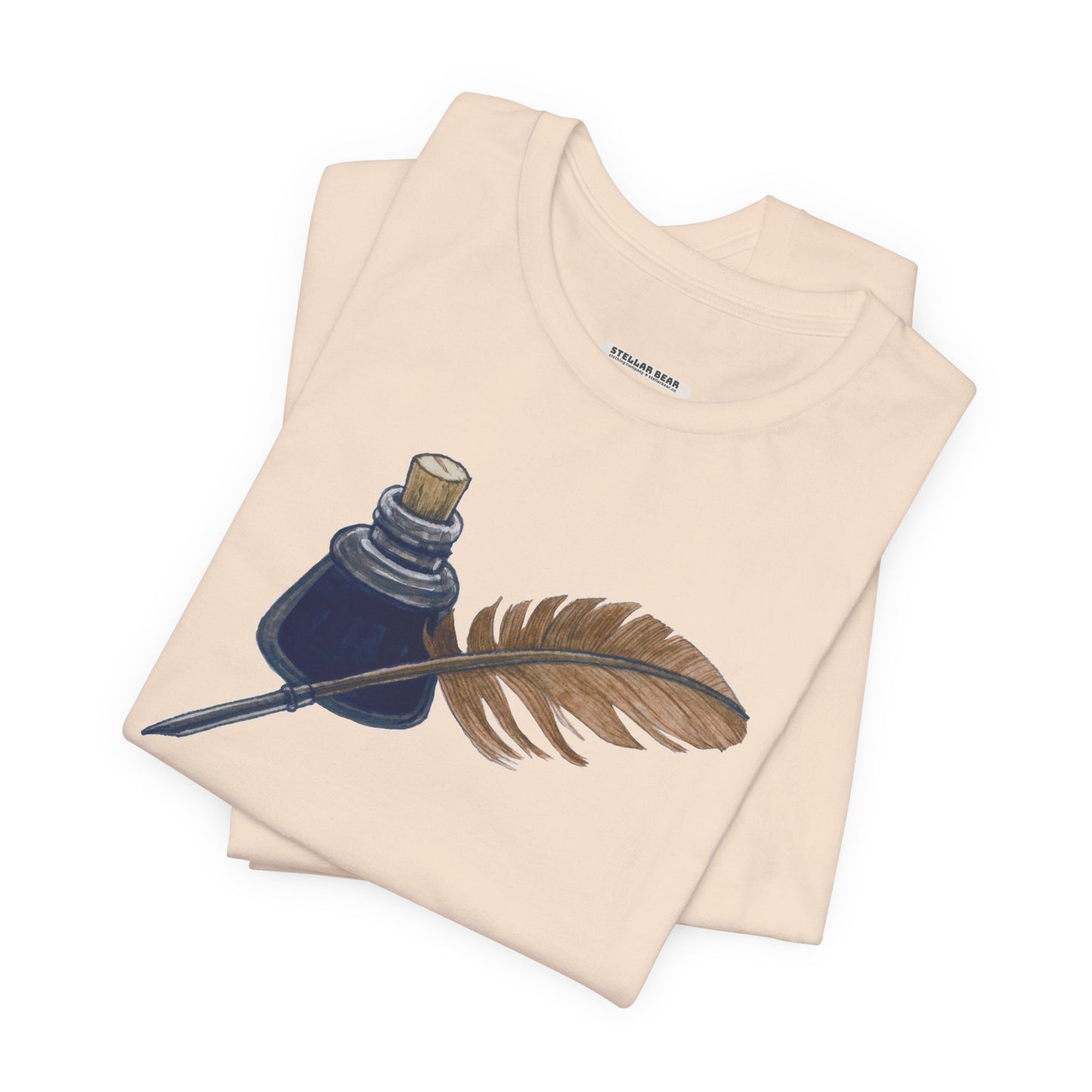Ink and Feather Quill Pen Vintage Objects Graphic T-Shirt