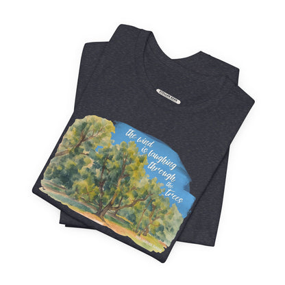 The Wind is Laughing Through the Trees Graphic T-Shirt (Paul Laurence Dunbar)
