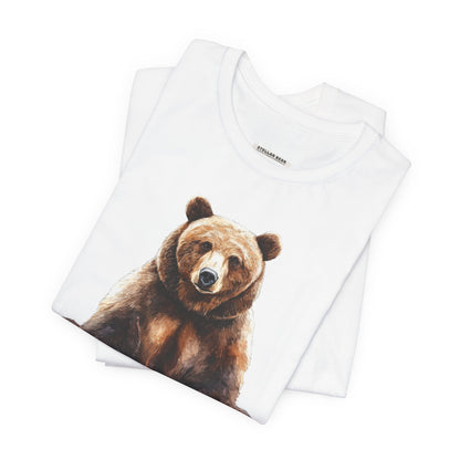 Grizzly Bear Sitting Graphic T-Shirt