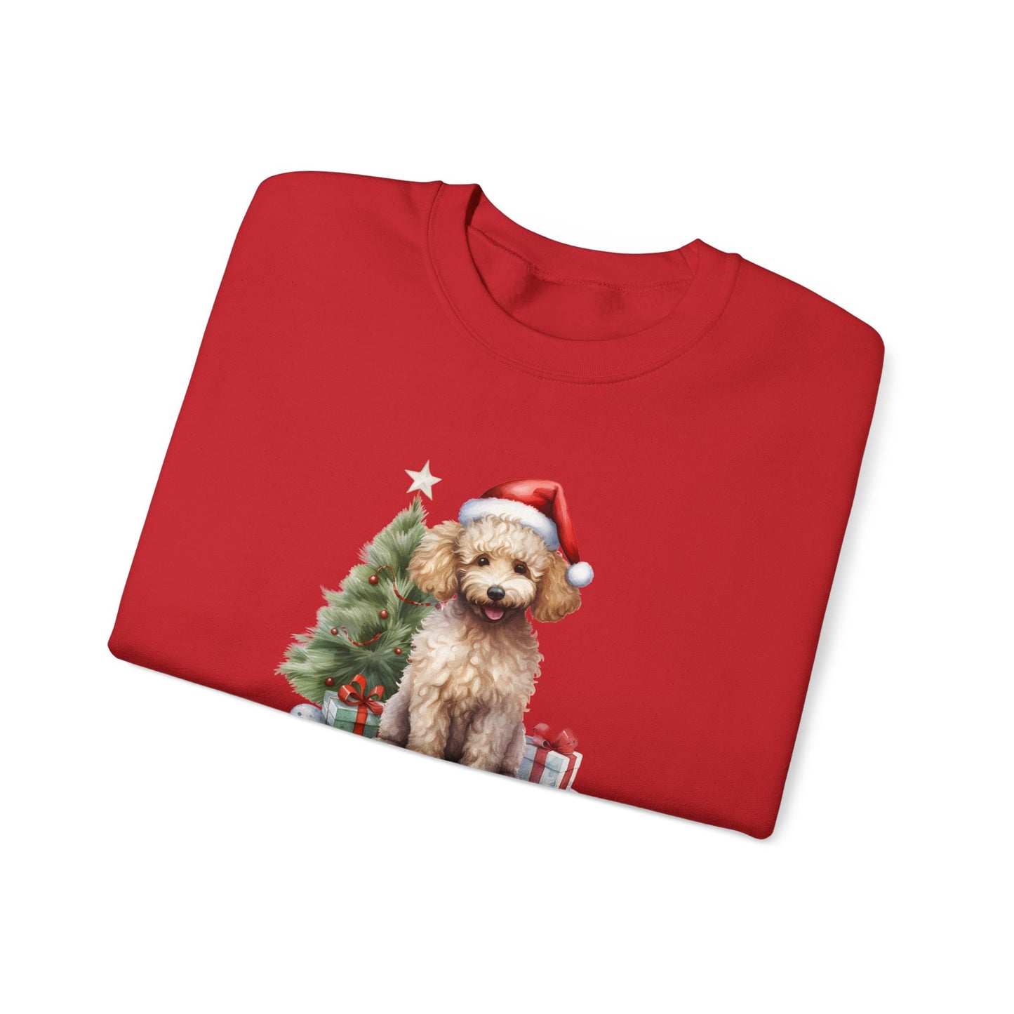 Poodle Merry Christmas Graphic Sweatshirt