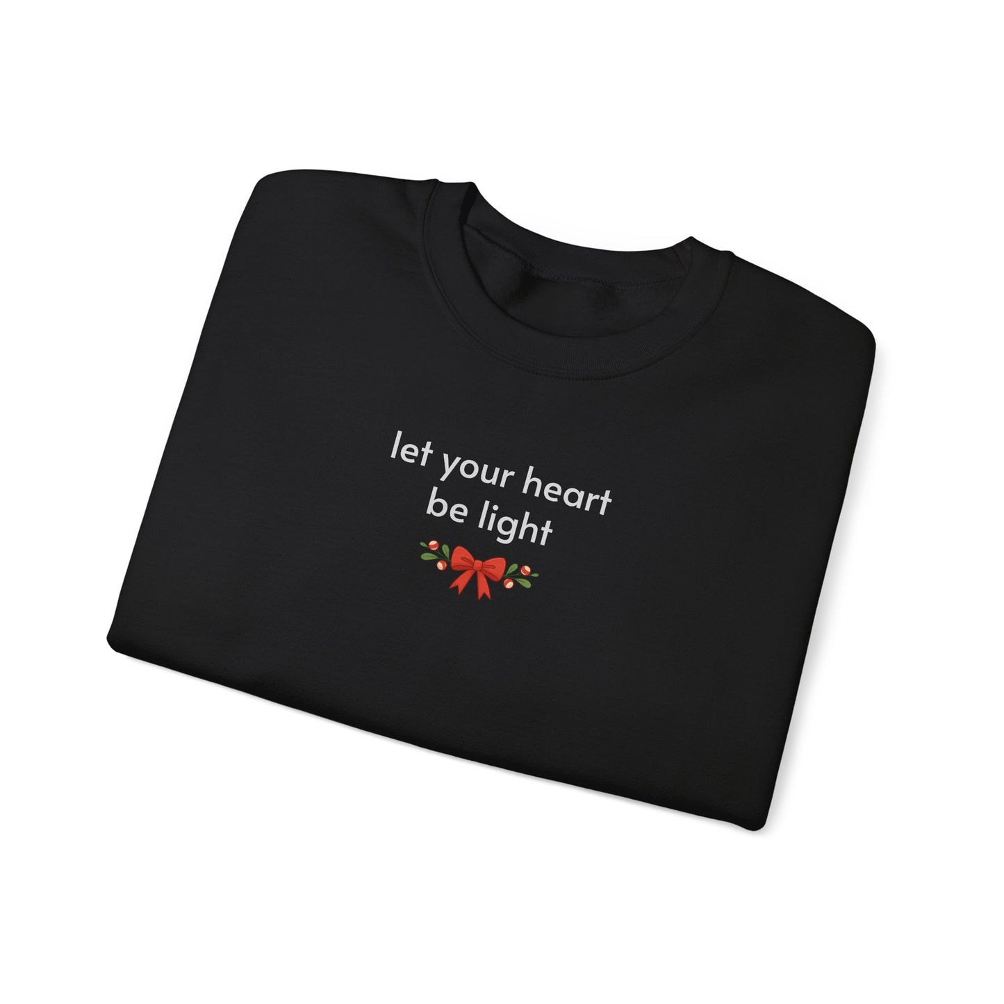 Let Your Heart be Light Minimalist Style Sweatshirt