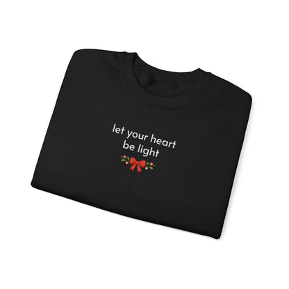 Let Your Heart be Light Minimalist Style Sweatshirt