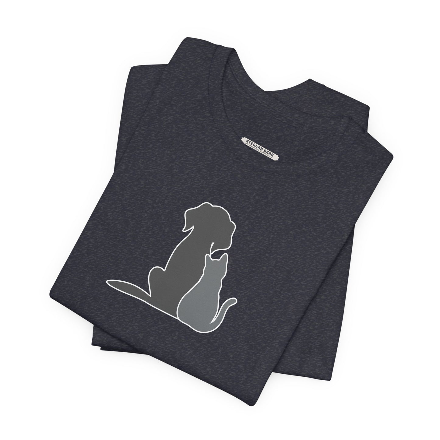 Dog and Cat • Sitting Graphic T-Shirt