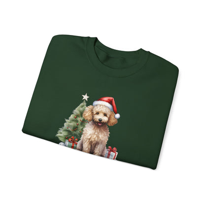Poodle Merry Christmas Graphic Sweatshirt