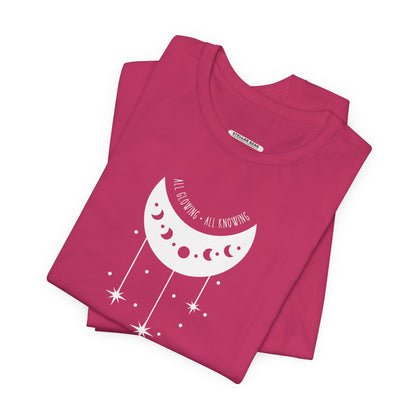 All Glowing All Knowing Moon Graphic T-Shirt