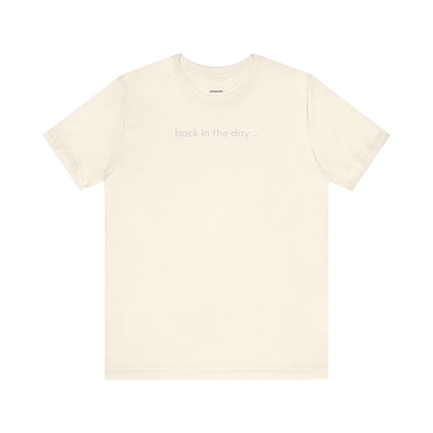 Back in the Day Minimalist Style T-Shirt