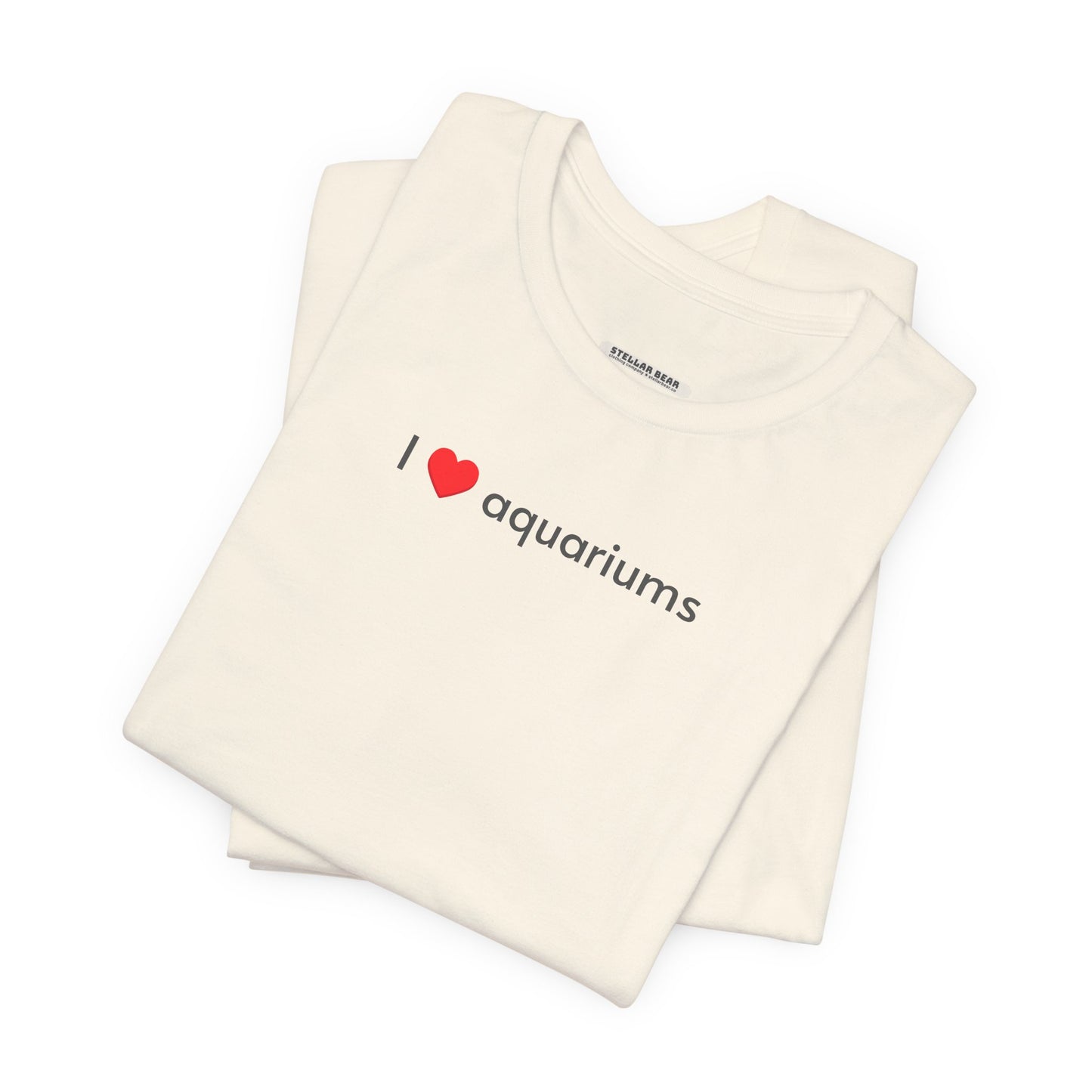 I Love Aquariums Minimalist Style T-Shirt