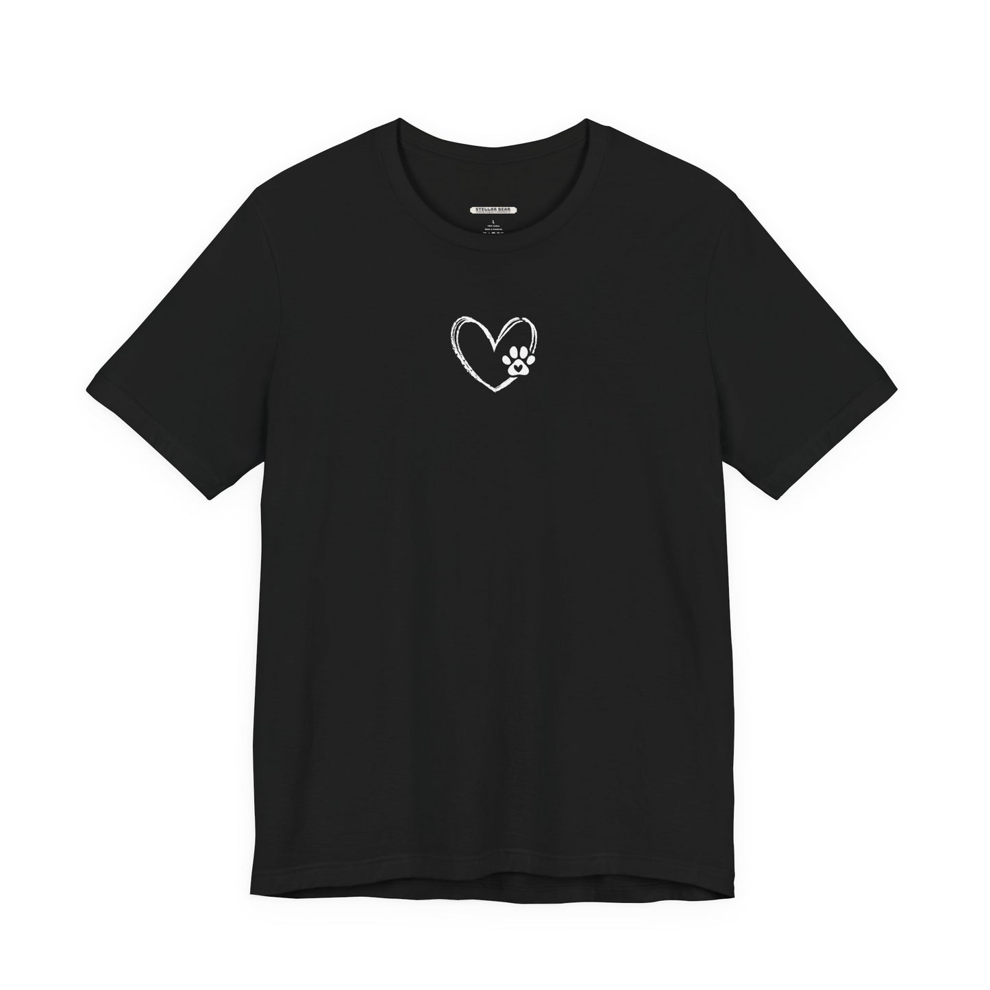 Heart Animal Paw Graphic T-Shirt