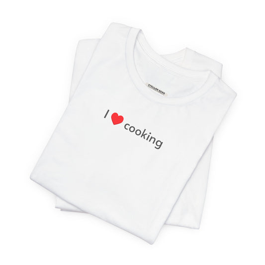 I Love Cooking Minimalist Style T-Shirt