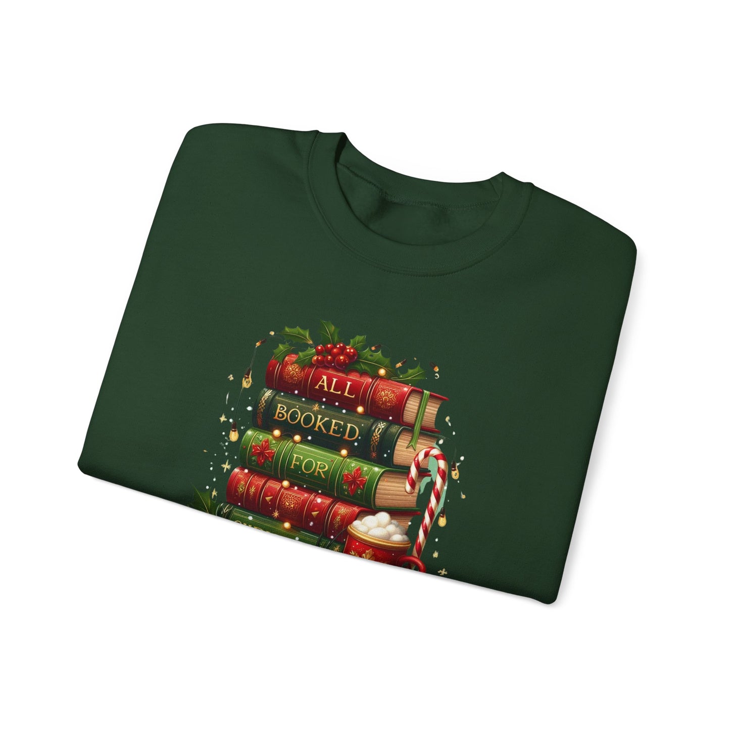 All Booked for Christmas Graphic Sweatshirt