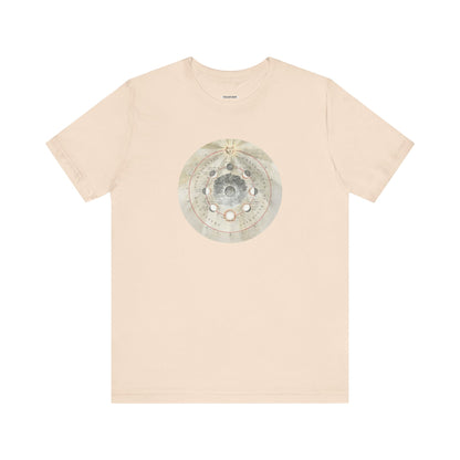 Phases of the Moon Illustration 1660 Vintage Graphic T-Shirt