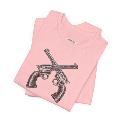 Pistols Crossed Vintage Objects Graphic T-Shirt