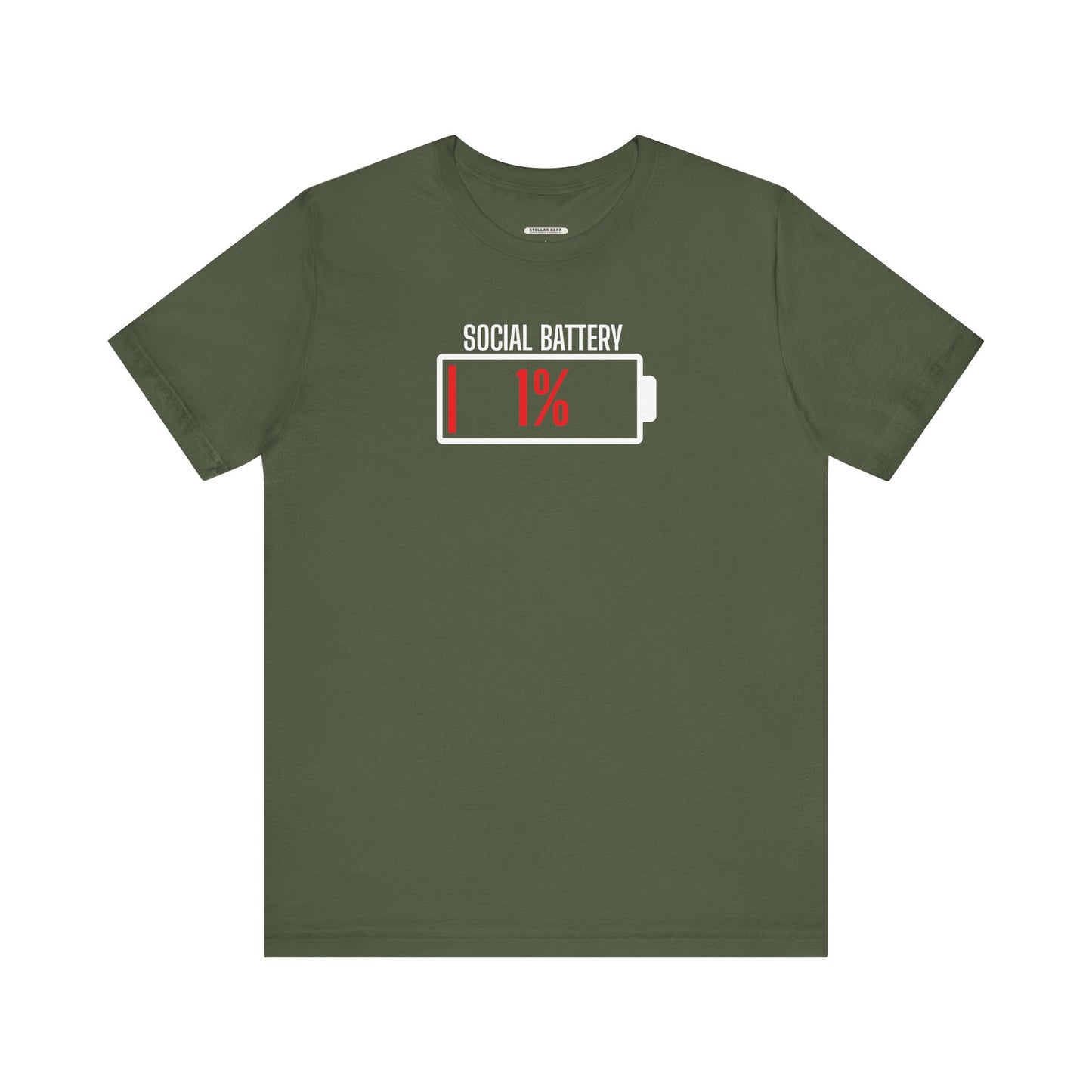 Social Battery 1% Graphic T-Shirt