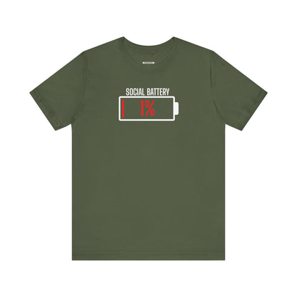 Social Battery 1% Graphic T-Shirt
