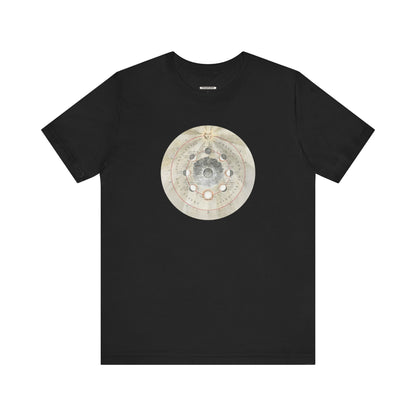 Phases of the Moon Illustration 1660 Vintage Graphic T-Shirt