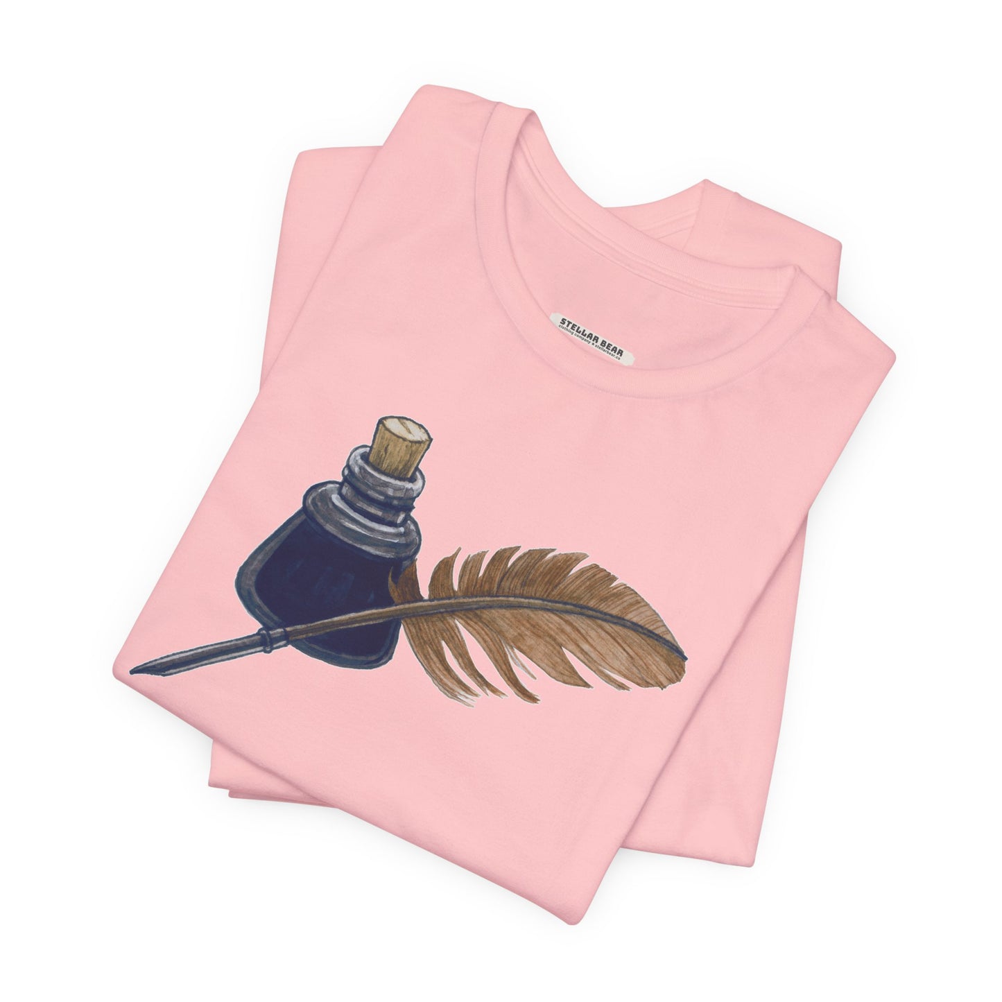 Ink and Feather Quill Pen Vintage Objects Graphic T-Shirt