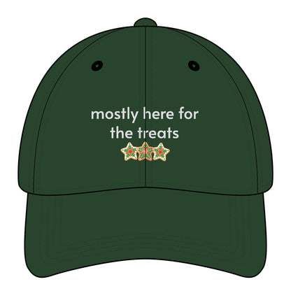 Mostly Here for the Treats Minimalist Style Cap