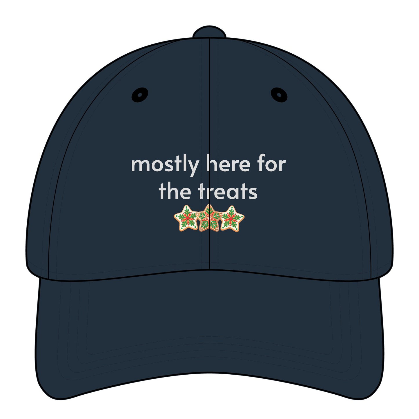 Mostly Here for the Treats Minimalist Style Cap