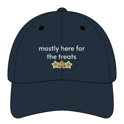 Mostly Here for the Treats Minimalist Style Cap