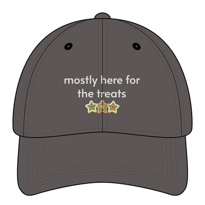 Mostly Here for the Treats Minimalist Style Cap