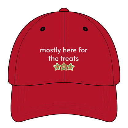 Mostly Here for the Treats Minimalist Style Cap