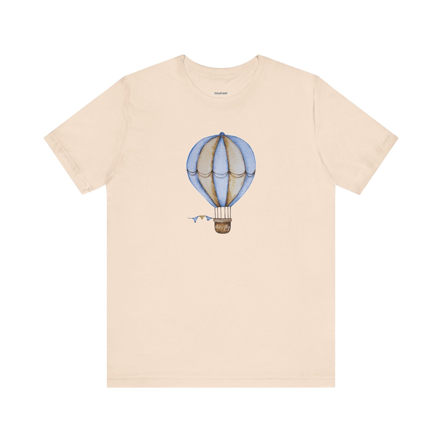 Hot Air Balloon Let's Fly Old-Style Vintage Objects Graphic T-Shirt