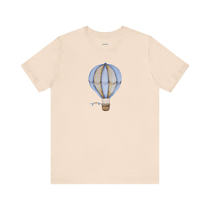 Hot Air Balloon Let's Fly Old-Style Vintage Objects Graphic T-Shirt