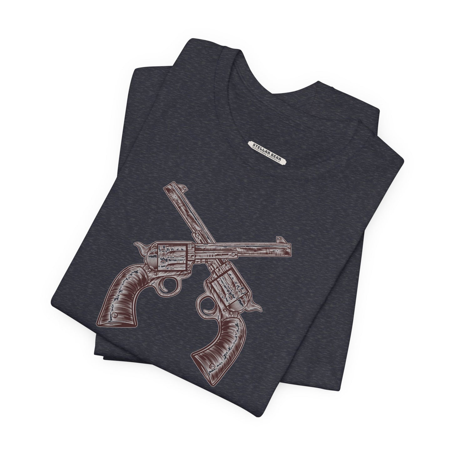 Pistols Crossed Vintage Objects Graphic T-Shirt