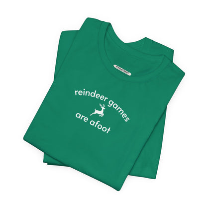 Reindeer Games are Afoot Minimalist Style T-Shirt