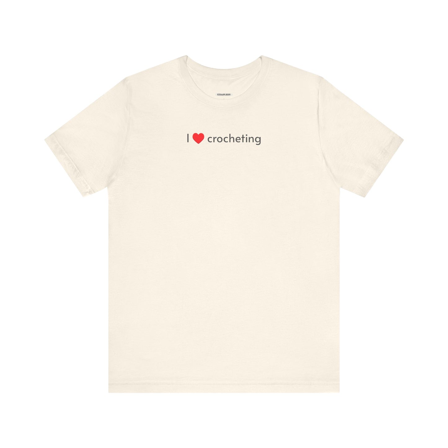 I Love Crocheting Minimalist Style T-Shirt