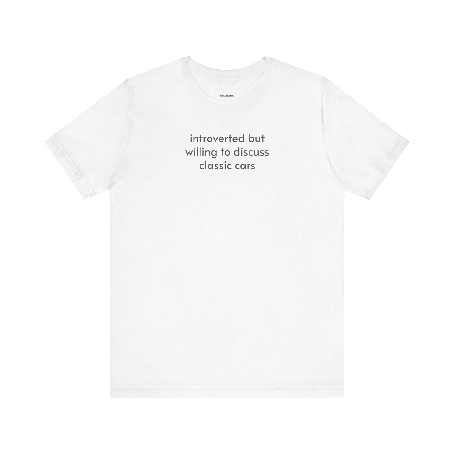 Introverted but Willing to Discuss Classic Cars Minimalist Style T-Shirt