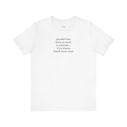 Parallel Lines Minimalist Style T-Shirt