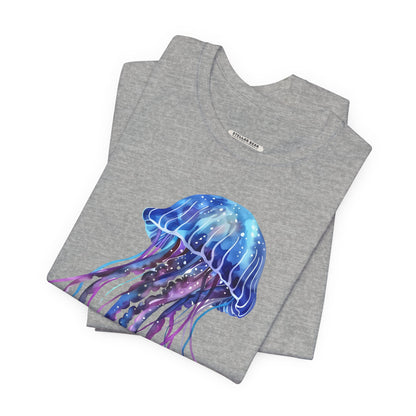 Jellyfish Blue Purple Graphic T-Shirt