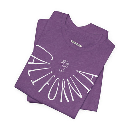 California Liquid Letters Graphic T-Shirt