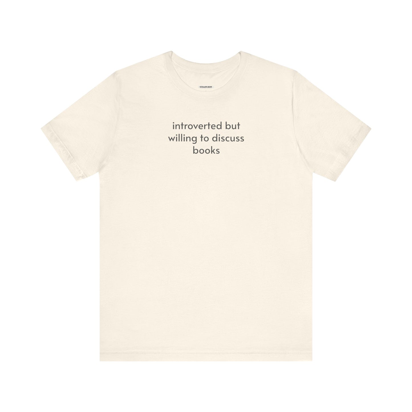 Introverted but Willing to Discuss Books Minimalist Style T-Shirt