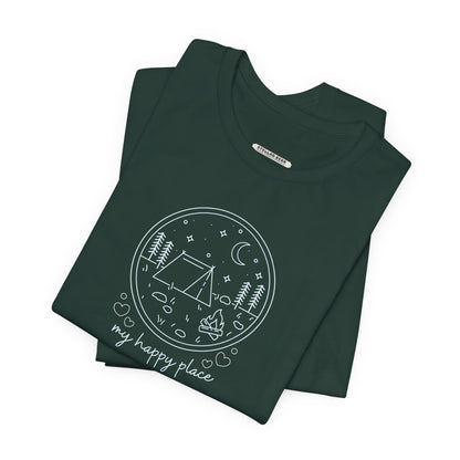 My Happy Place (Camping) Graphic T-Shirt